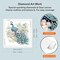 5D Special Shape Diamond Art Kits for Beginners, Diamond Painting Kits for Adults Peacock, Crystal Rhinestones Diamond Painting for Home Wall Decoration Gift 12×12inch/30×30cm, Flower